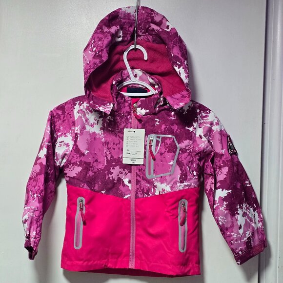 Girls Rain Jackets Lightweight Waterproof Hooded Raincoats Windbreakers Top&Sky - Picture 1 of 5